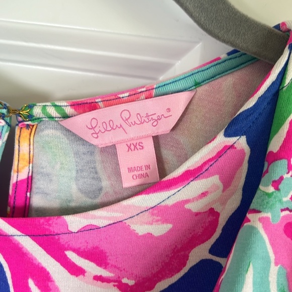 LILLY PULITZER Esmeralda Dress Jungle Utopia size XXS ($168) Ruffle - Picture 5 of 9